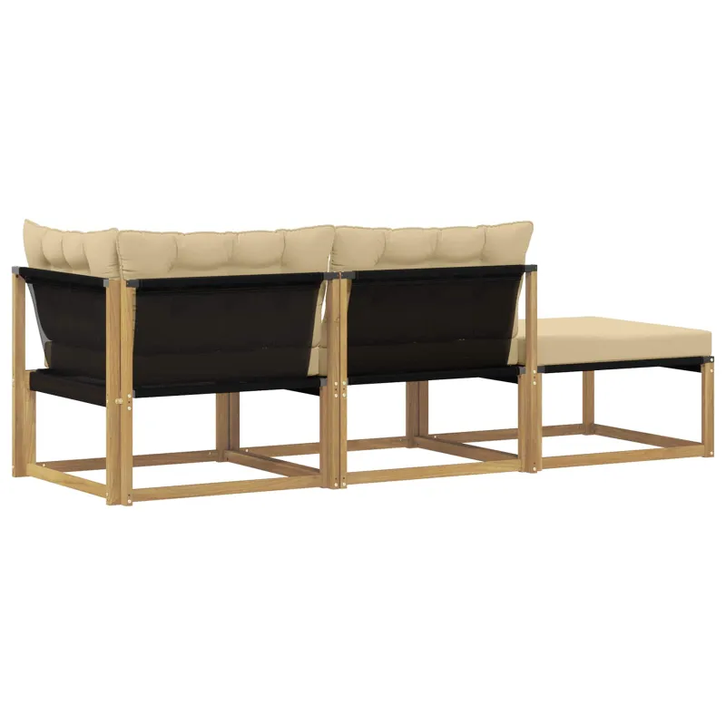 Sekcija sofa vienetai su pagalve Balta 241,5 x 83 x 73 cm