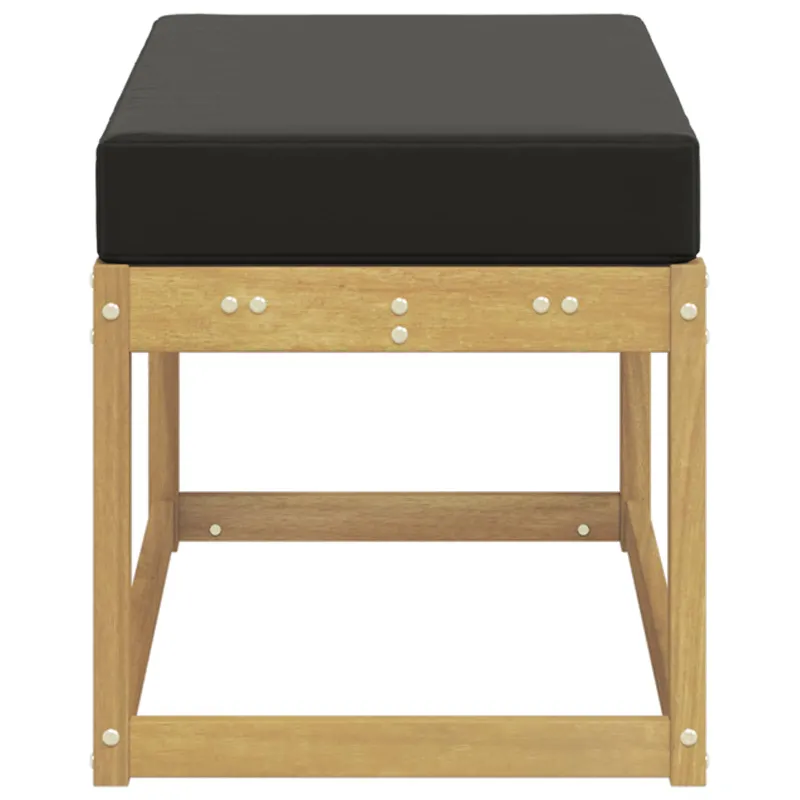 Lauko sėdynė suolelis su pagalve Balta 80 x 43 x 45 cm