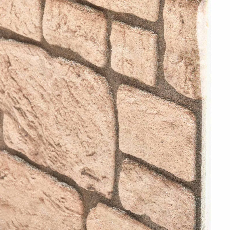 Sienų plokštės 10 pcs Smėlio 100 x 50 cm EPS putos