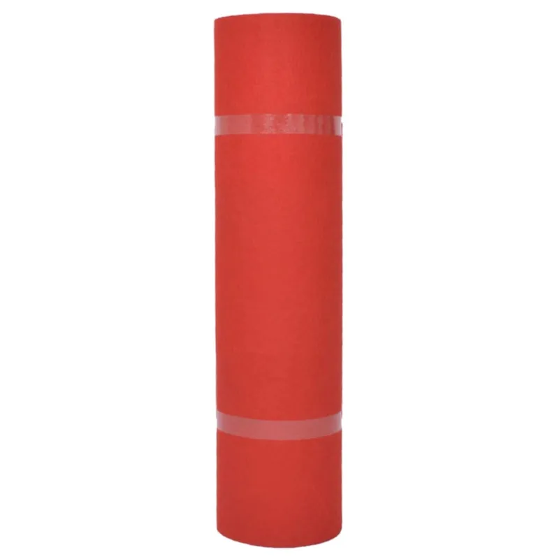 Kilimas Paprastas Raudona 1,2 x 12 m Poliesteris