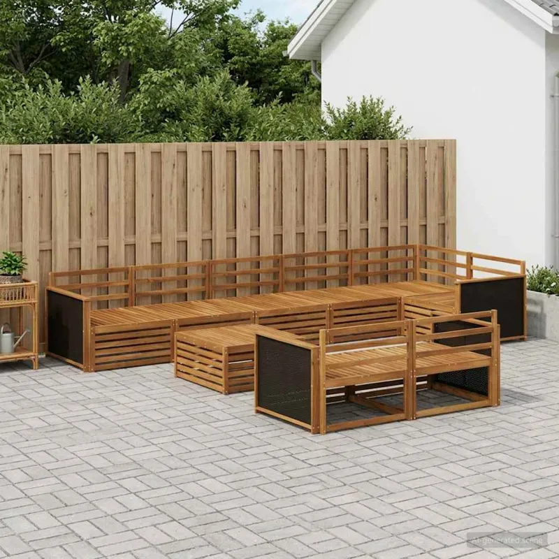 Lauko sofos komplektas 9 pcs
