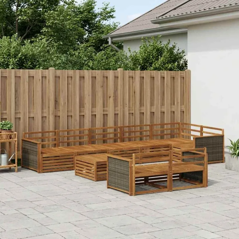 Lauko sofos komplektas 9 pcs