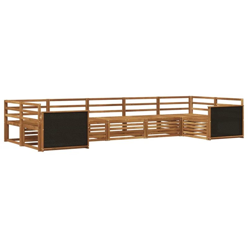 Lauko sofos komplektas 7 pcs Natūrali