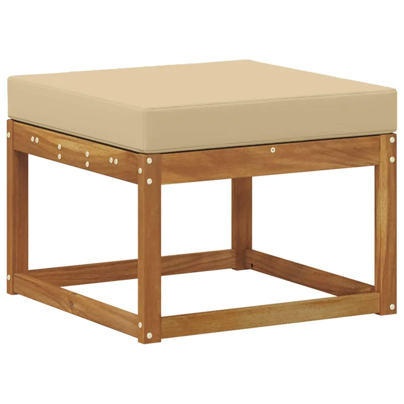 Lauko sofos komplektas 6 pcs Natūralus ir bežinis Poliesteris