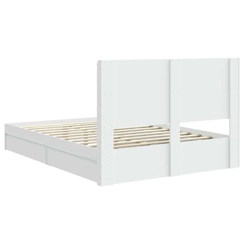 Lovos rėmas su saugojimu ir nugara 3 pcs Apdirbta mediena