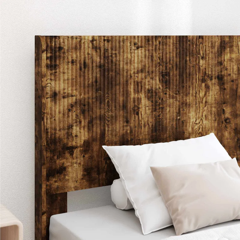 Lovos rėmas su saugojimu ir nugara Dūminio ąžuolo 100 x 200 cm