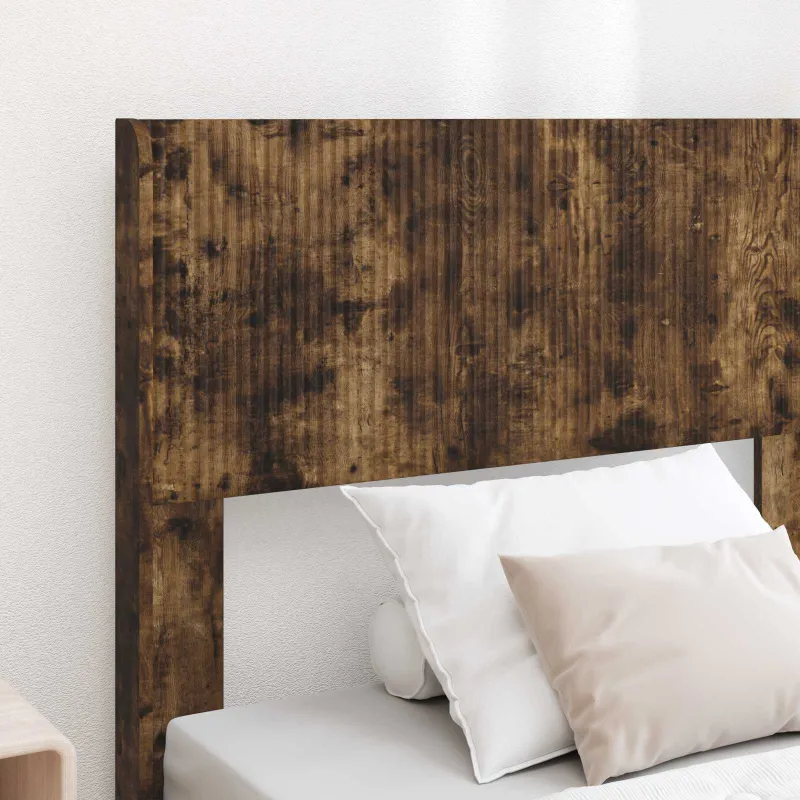 Lovos rėmas su saugojimu ir nugara Dūminio ąžuolo 75 x 190 cm