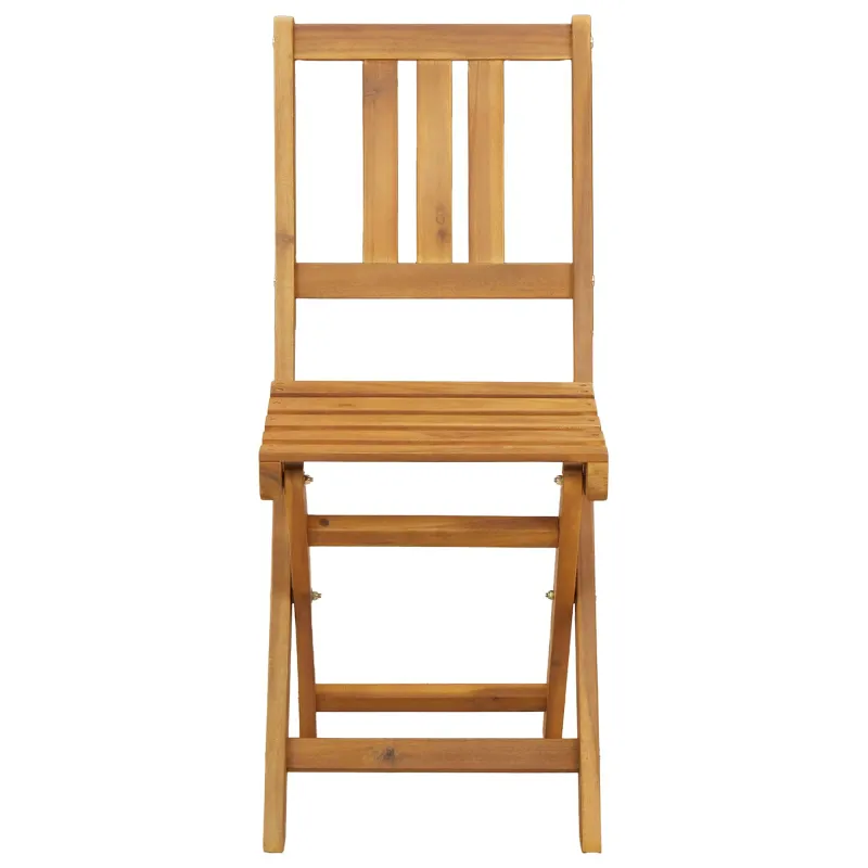 Lauko bistro kėdės su pagalve 8 pcs Natūrali 40 x 42 x 85 cm