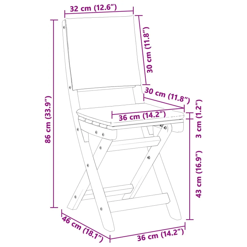 Lauko bistro kėdės 6 pcs Tamsiai pilka 38 x 46 x 85 cm