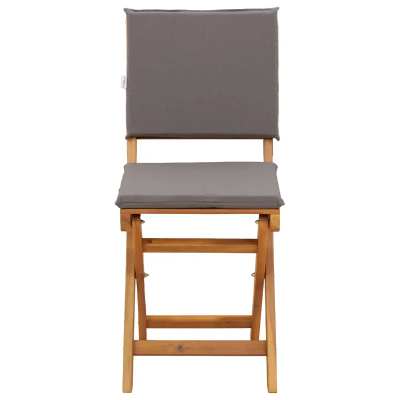 Lauko bistro kėdės 8 pcs Tamsiai pilka 38 x 46 x 85 cm