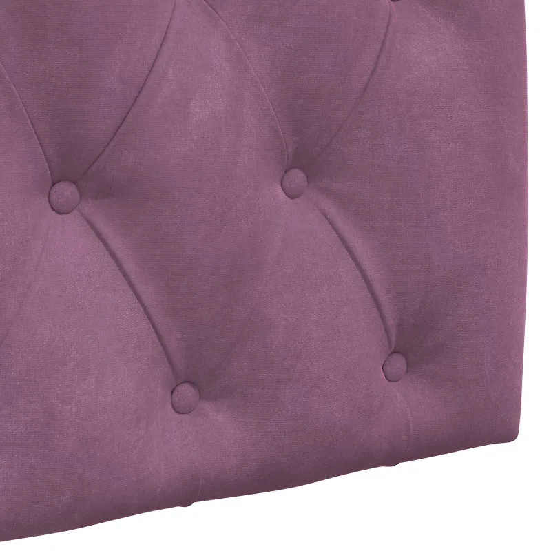 Pakabinamas lovos galvūgalis Su LED šviesa Violetinė Aksomas