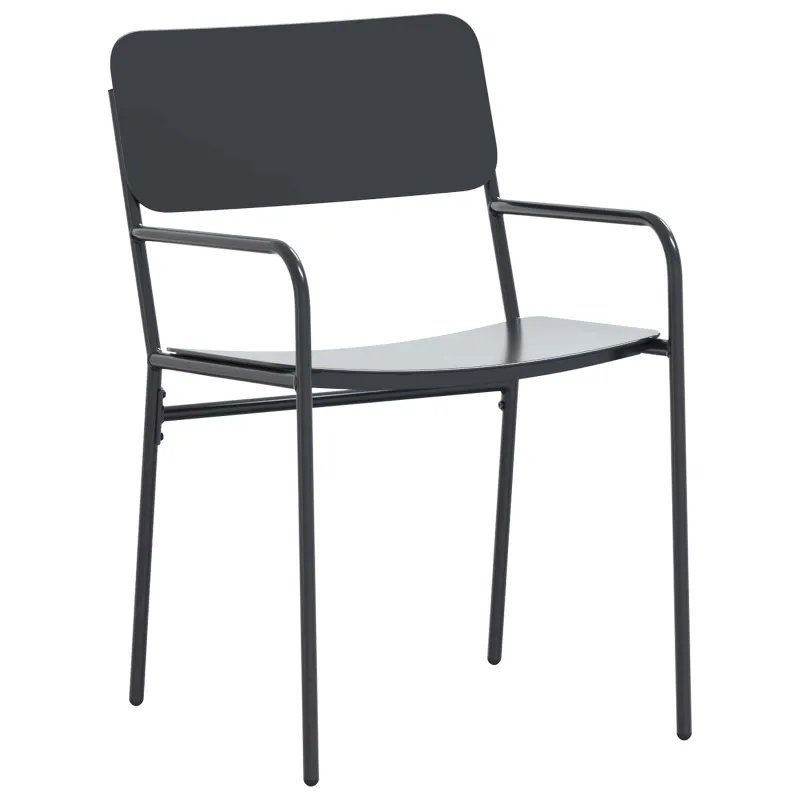 Sodo valgomojo komplektas 7 pcs Antracito Plienas