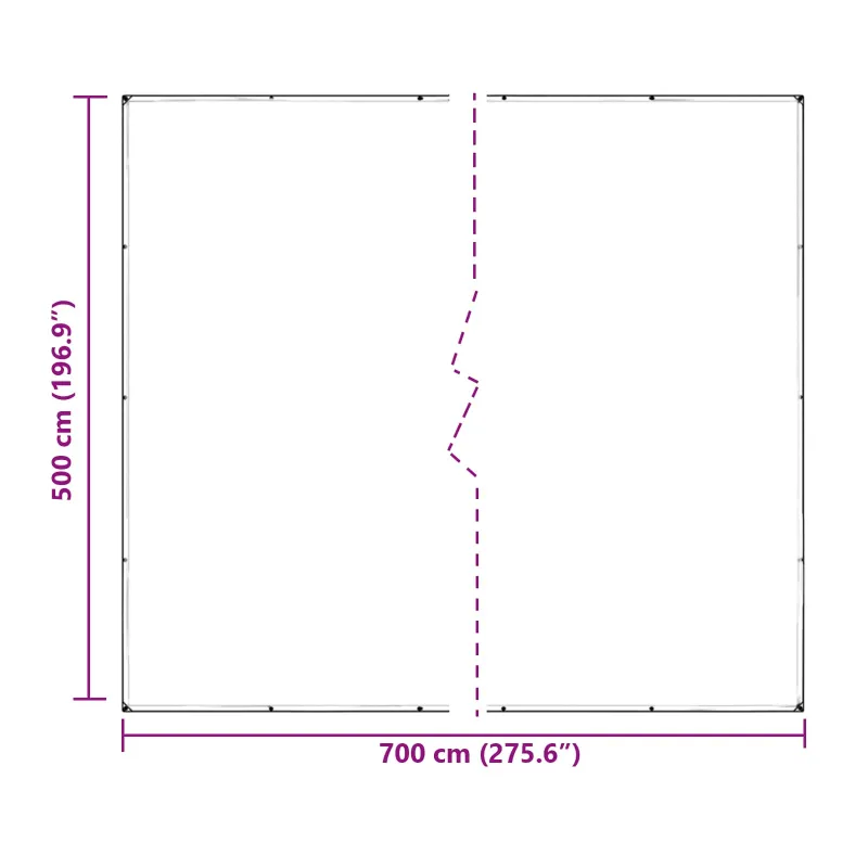 Augalų uždangalas Skaidrus 7 x 5 m PVC