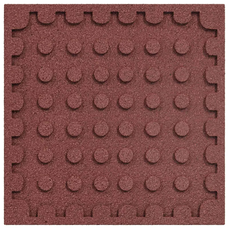 Kritimo apsaugos plytelės 12 pcs Raudona 50 x 50 cm Guma