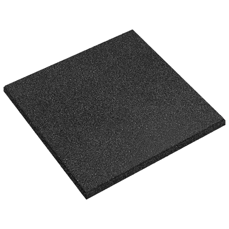 Kritimo apsaugos plytelės 24 pcs Juoda 50 x 50 cm Guma