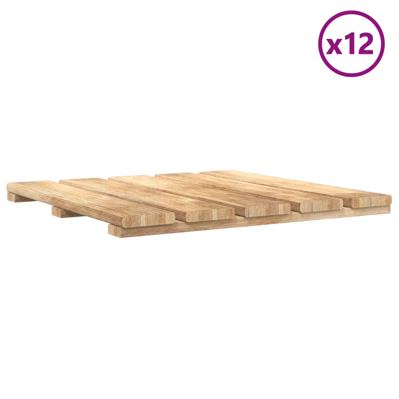 Terasinė Plytelė 12 pcs Ruda 50 x 50 cm Žalia impregnuota pušis