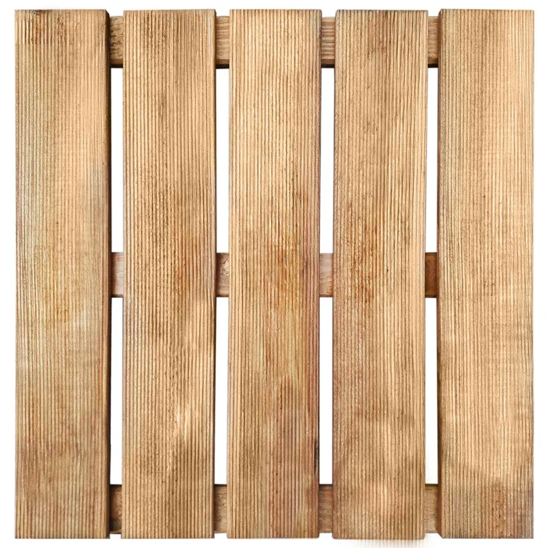 Terasinė Plytelė 12 pcs Ruda 50 x 50 cm Žalia impregnuota pušis