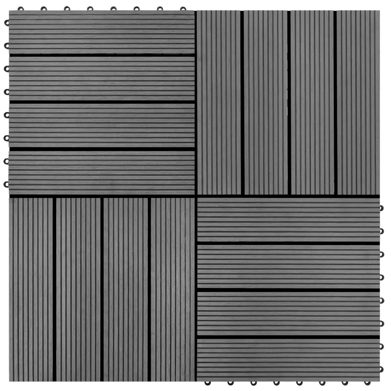 Terasinė Plytelė 22 pcs Pilka 30 x 30 cm MPK