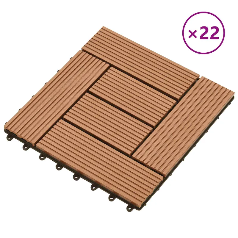 Terasinė Plytelė 22 pcs Ruda 30 x 30 cm MPK