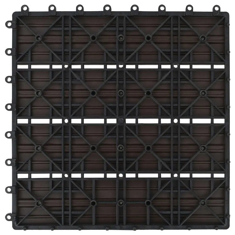 Terasinė Plytelė 22 pcs Tamsiai rudas 30 x 30 cm MPK