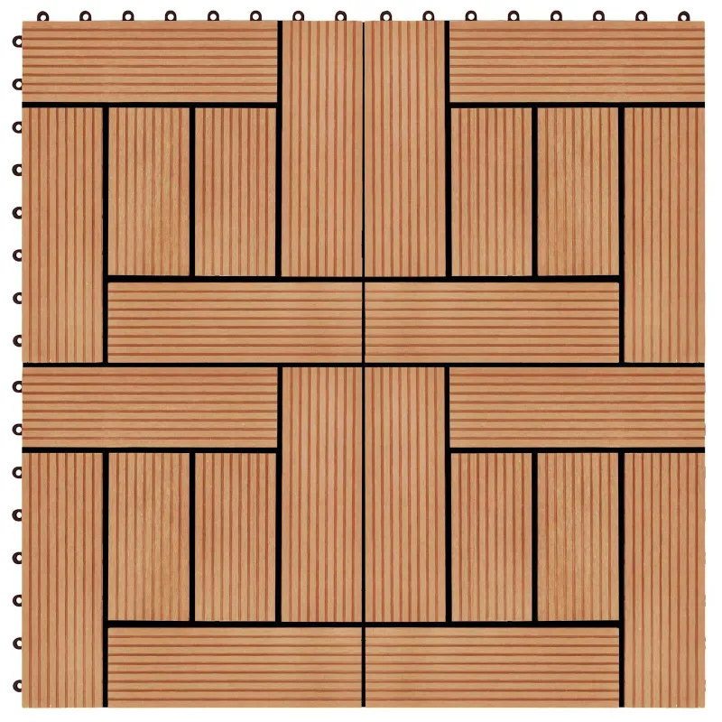 Terasinė Plytelė 22 pcs Tikmedis 30 x 30 cm MPK