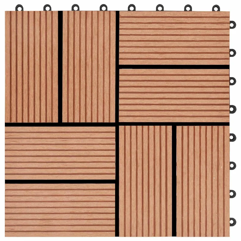 Terasinė Plytelė 22 pcs Tikmedis 30 x 30 cm MPK