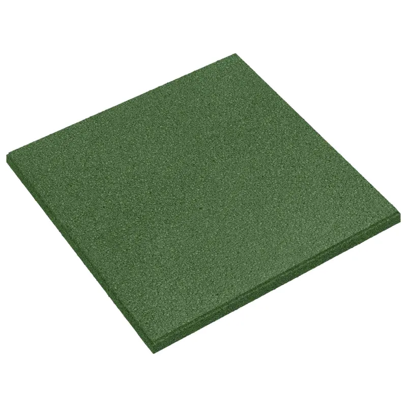 Kritimo apsaugos plytelės 18 pcs Žalia 50 x 50 cm Guma