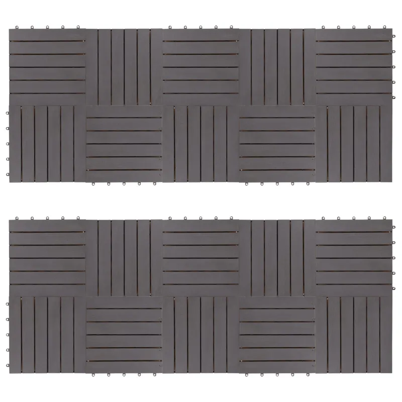 Terasinė Plytelė 20 pcs Pilka 30 x 30 cm
