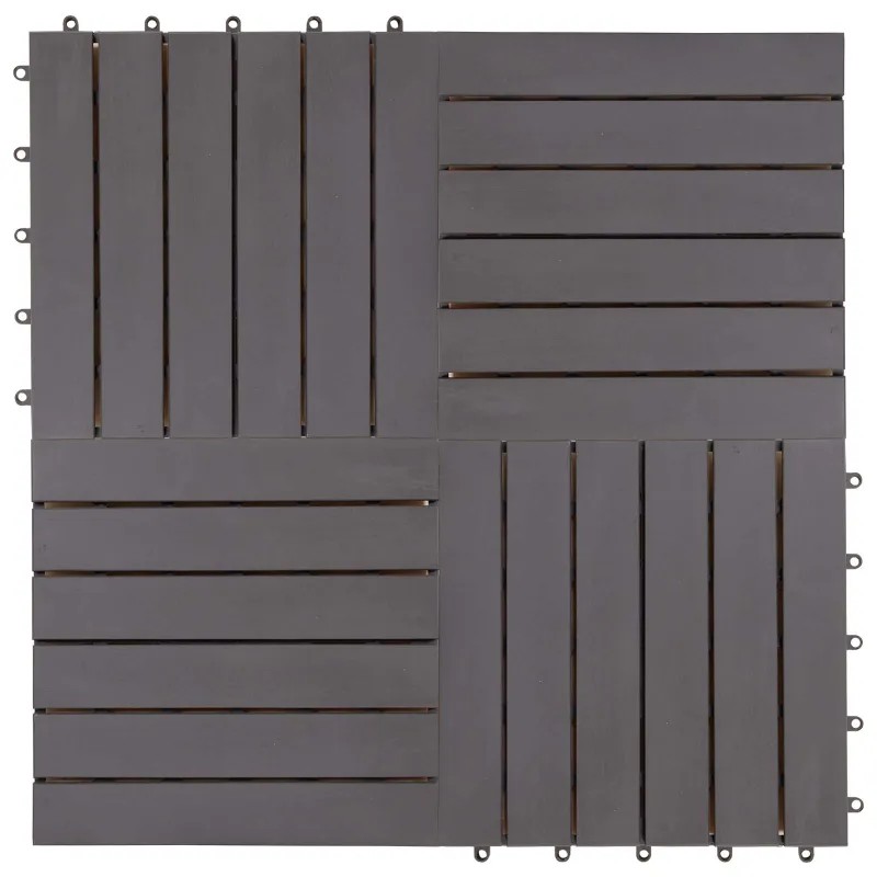 Terasinė Plytelė 20 pcs Pilka 30 x 30 cm