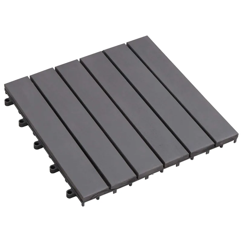 Terasinė Plytelė 30 pcs Pilka 30 x 30 cm