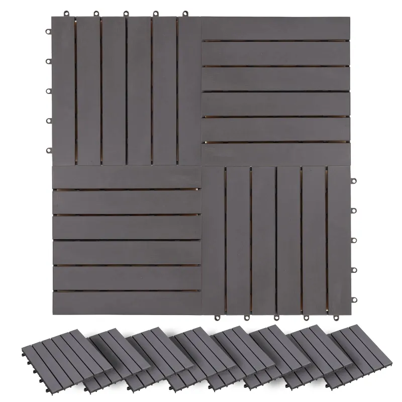 Terasinė Plytelė 30 pcs Pilka 30 x 30 cm