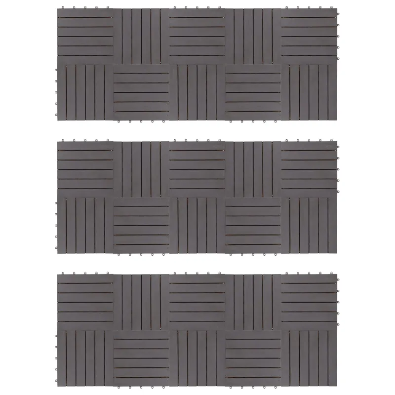 Terasinė Plytelė 30 pcs Pilka 30 x 30 cm