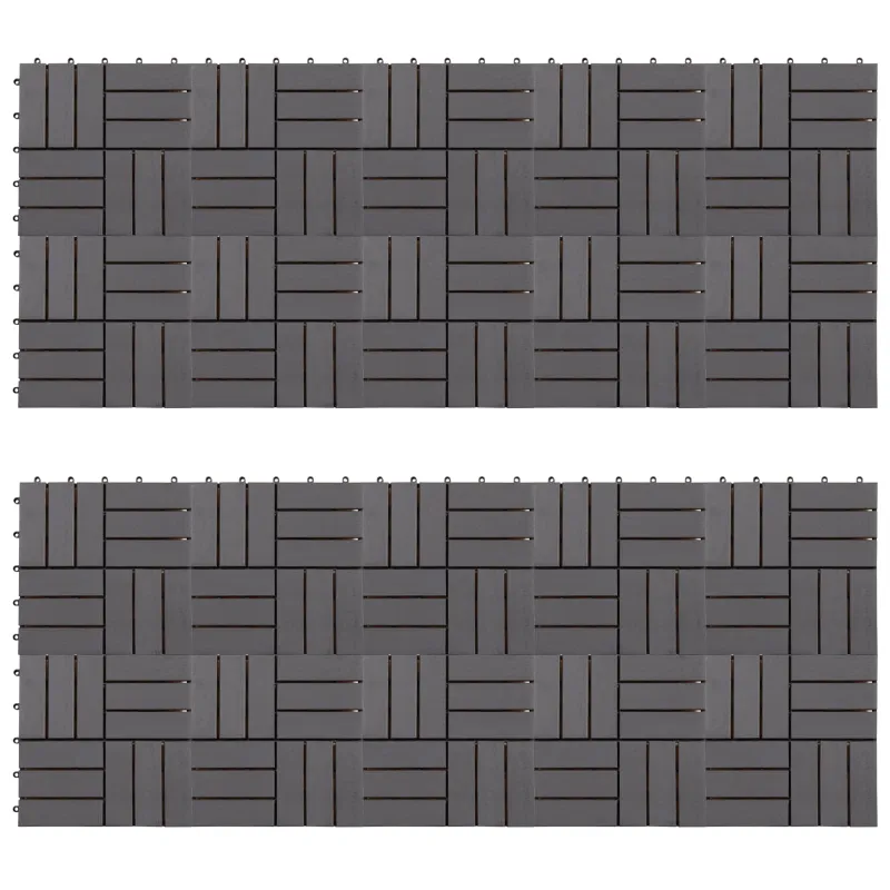 Terasinė Plytelė 20 pcs Pilka 30 x 30 cm