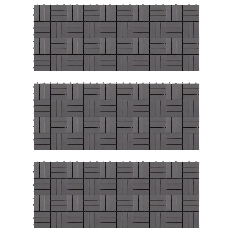 Terasinė Plytelė 30 pcs Pilka 30 x 30 cm
