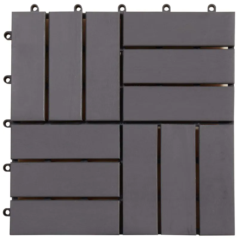 Terasinė Plytelė 30 pcs Pilka 30 x 30 cm