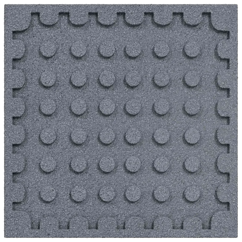Kritimo apsaugos plytelės 12 pcs Pilka 50 x 50 cm Guma