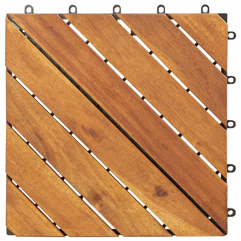 Terasinė Plytelė 20 pcs Ruda 30 x 30 cm Akacijos kietasis medis