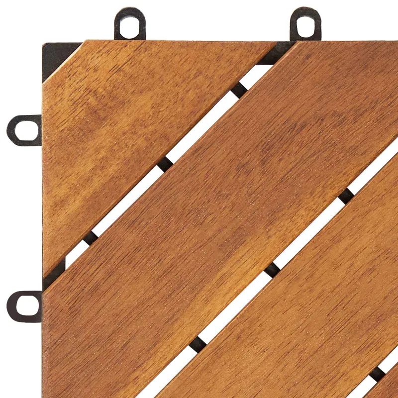 Terasinė Plytelė 20 pcs Ruda 30 x 30 cm Akacijos kietasis medis