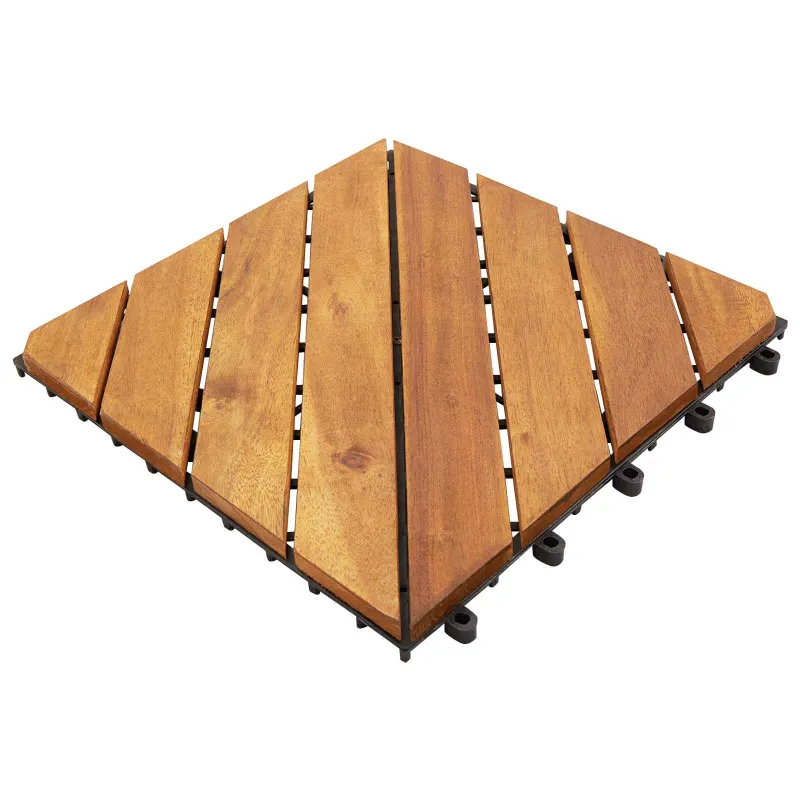 Terasinė Plytelė 30 pcs Ruda 30 x 30 cm Akacijos kietasis medis