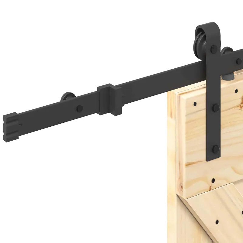 Slankios durys NARVIK Natūrali ir juoda 70 x 210 cm (152,5 cm)