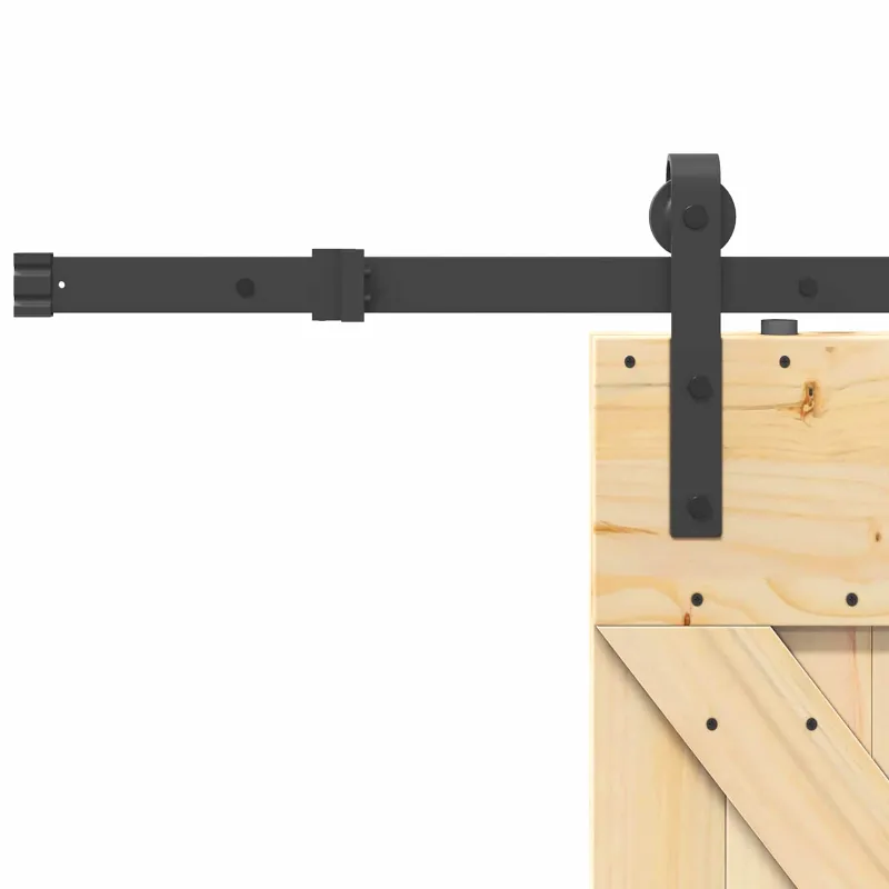 Slankios durys NARVIK Natūrali ir juoda 70 x 210 cm (152,5 cm)