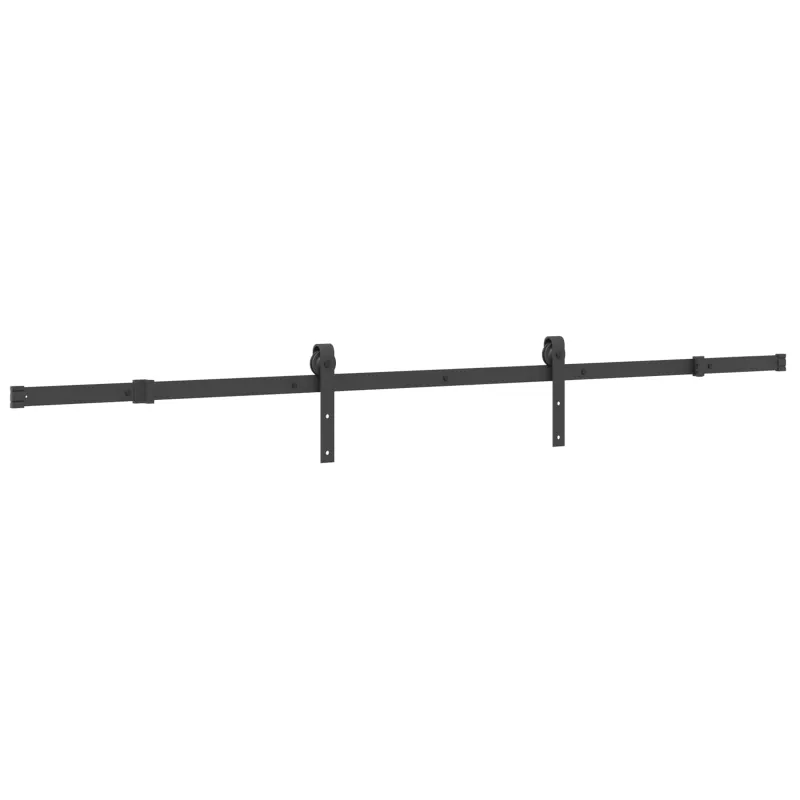 Slankios durys NARVIK Natūrali ir juoda 90 x 210 cm (213,5 cm)