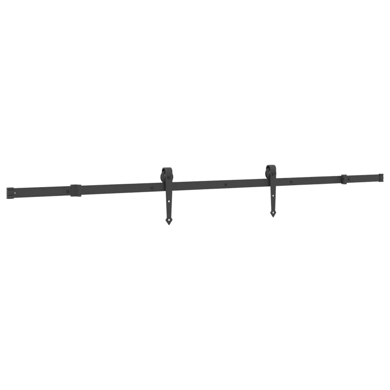 Slankios durys NARVIK Natūrali ir juoda 70 x 210 cm (213,5 cm)