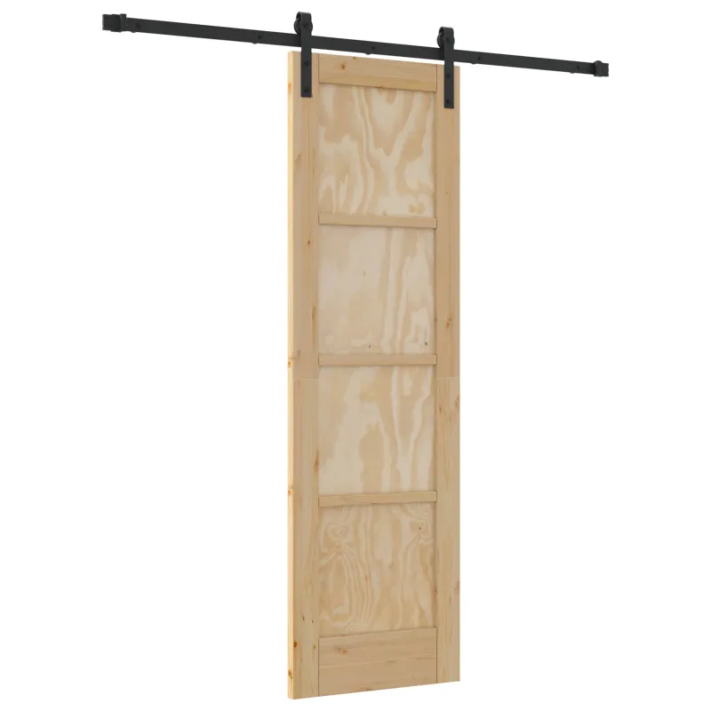 Slankios durys Natūrali ir juoda 61 x 198,5 cm