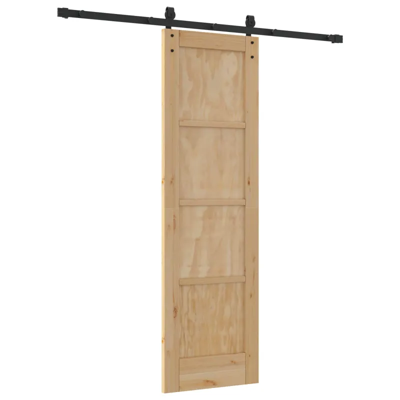 Slankios durys Natūrali ir juoda 61 x 198,5 cm