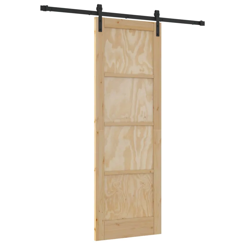 Slankios durys Natūrali ir juoda 73,5 x 211 cm