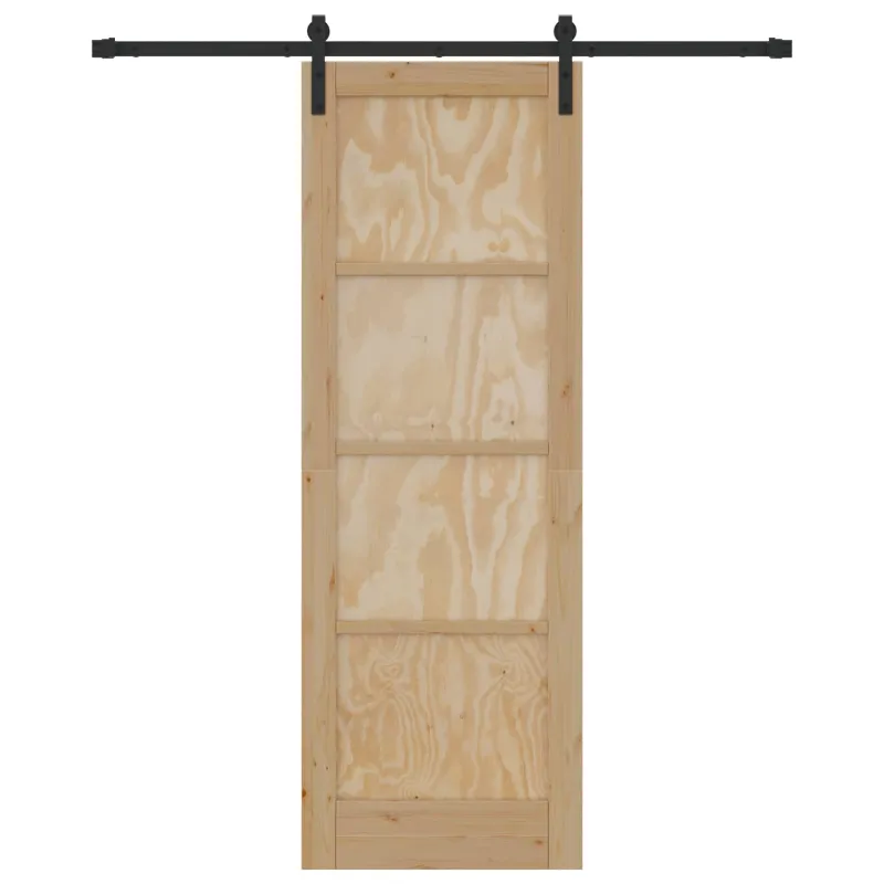 Slankios durys Natūrali ir juoda 73,5 x 211 cm