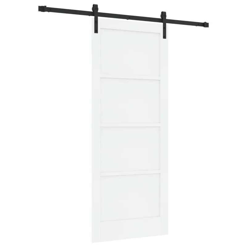 Slankios durys Balta ir juoda 83 x 202 cm