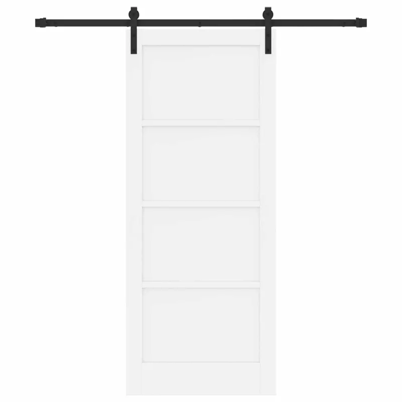 Slankios durys Balta ir juoda 83 x 202 cm