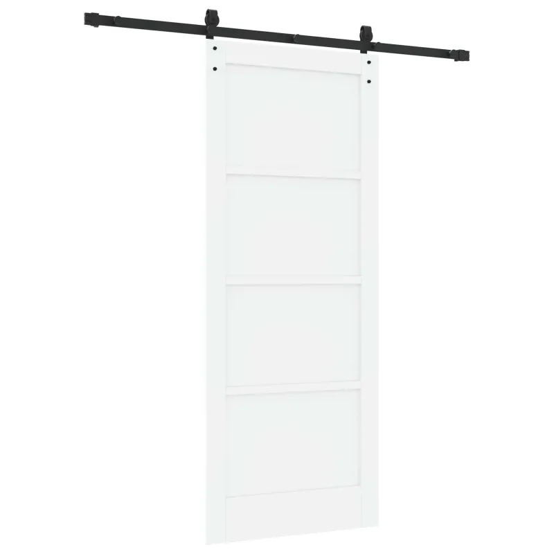 Slankios durys Balta ir juoda 83 x 202 cm